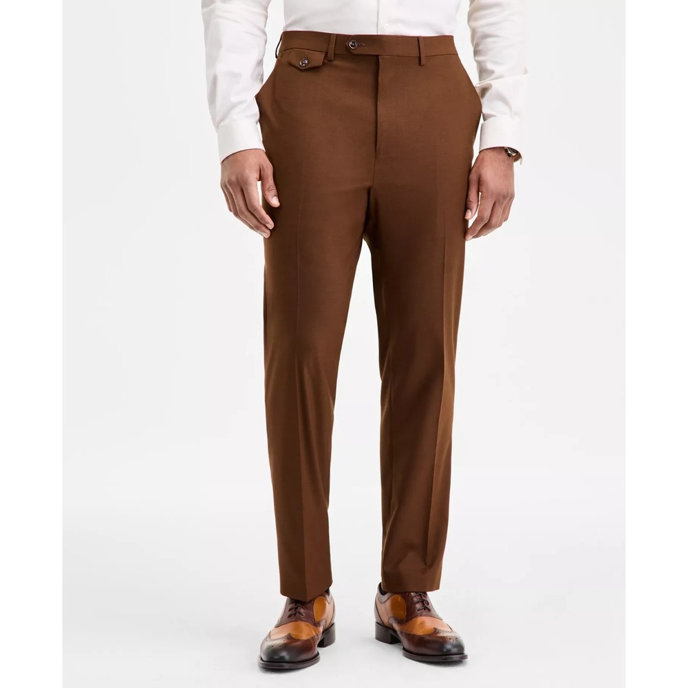 Tayion Men's Classic-Fit Solid Suit Separate Dress Pants 32W 32L F04703